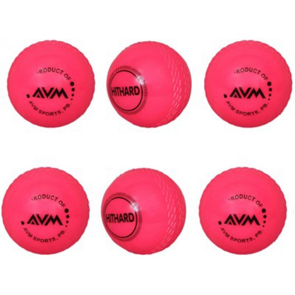 AVM Red Wind Cricket Ball (Pack of 6)